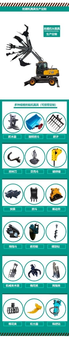 山東中馳重工專業(yè)生產以及定制各種挖機輔具
